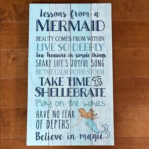 Decorative rustic wooden sign